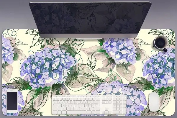 PVC Schreibtischmatte Hortensie