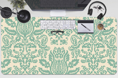 Büro-Schreibtischmatte Grüner Damast