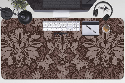 Schreibtisch Unterlegmatte Damast-Stil-Muster.