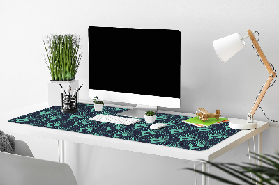 Büro-Schreibtischmatte Neonblau