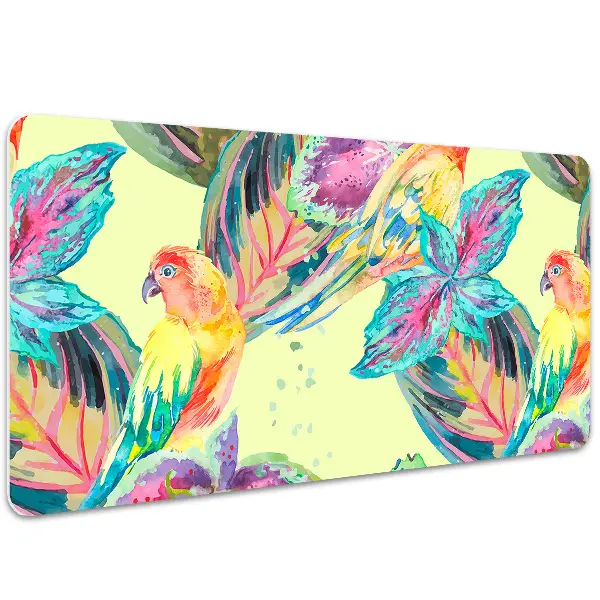 PVC Schreibtischmatte Bunte Papageien