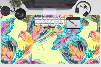 PVC Schreibtischmatte Bunte Papageien