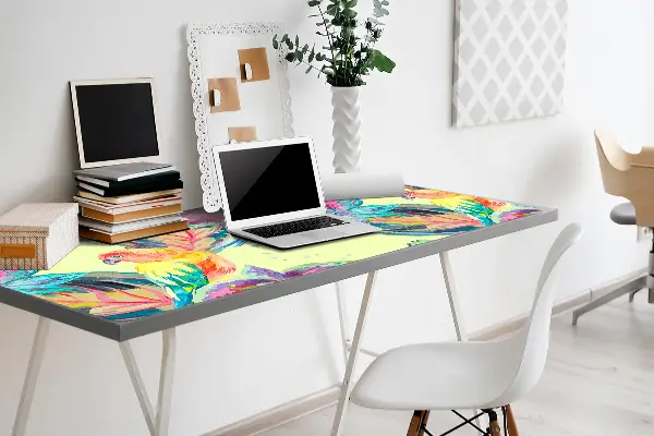 PVC Schreibtischmatte Bunte Papageien