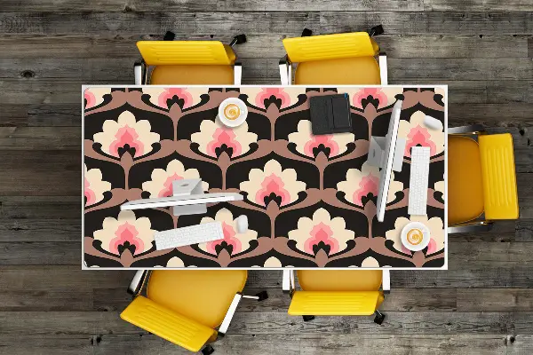 PVC Schreibtischmatte Blumenmuster