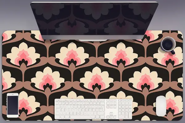 PVC Schreibtischmatte Blumenmuster