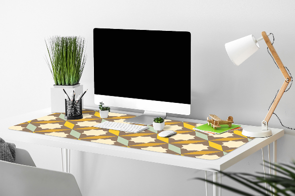 Schreibtisch Unterlegmatte Retro-Muster