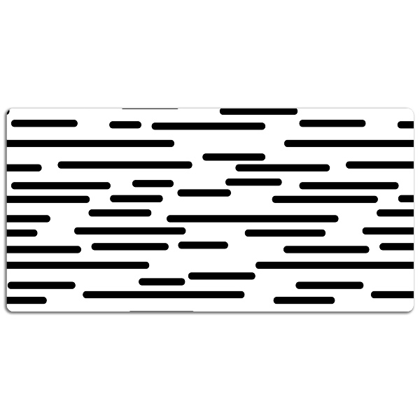 PVC Schreibtischmatte Gestrichelt