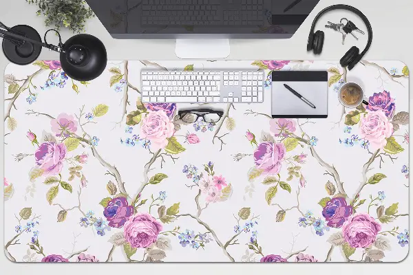 Büro-Schreibtischmatte Die blühenden Bäume
