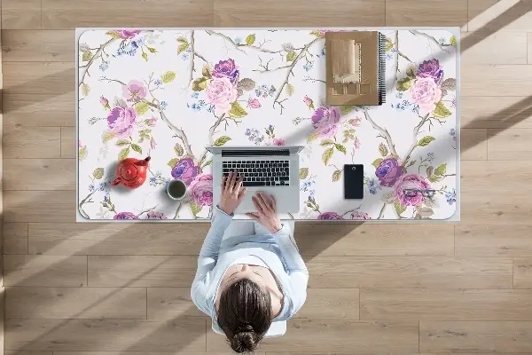 Büro-Schreibtischmatte Die blühenden Bäume