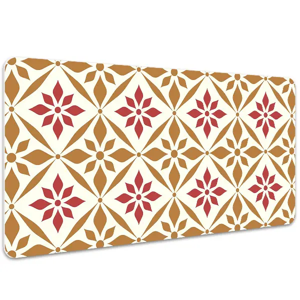 Schreibtisch Unterlegmatte Blumenmuster