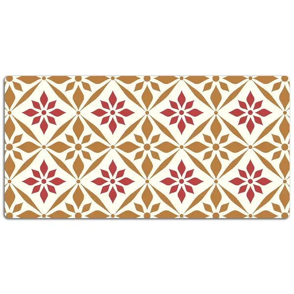 Schreibtisch Unterlegmatte Blumenmuster