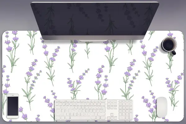 Büro-Schreibtischmatte Lavendelblumen