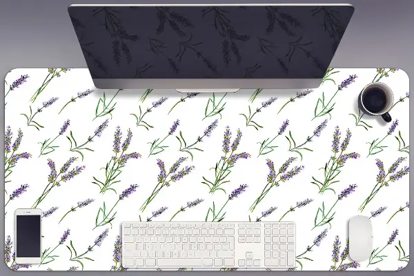 Schreibtischunterlage Lavendelblumen