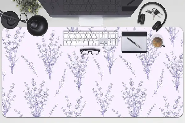 Schreibtisch Unterlegmatte Lavendelblumen