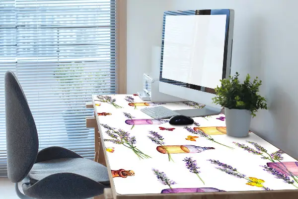 Schreibtisch Unterlegmatte Lavendel Öl