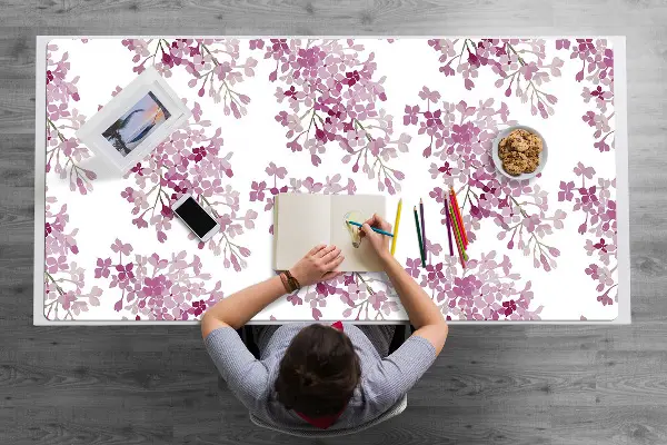 Büro-Schreibtischmatte Pinke Blumen