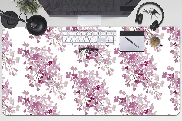 Büro-Schreibtischmatte Pinke Blumen