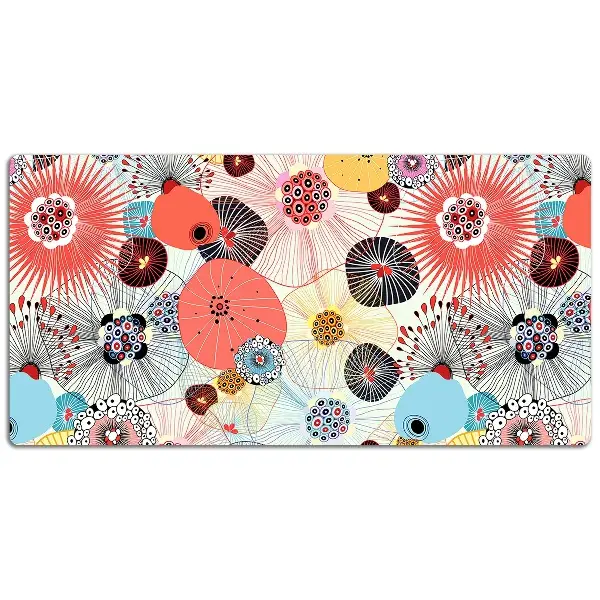 PVC Schreibtischmatte Blumenmuster