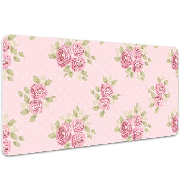 Büro-Schreibtischmatte Rosa Bouquet