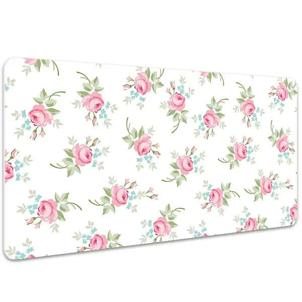 PVC Schreibtischmatte Kleine Blumen