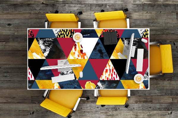 PVC Schreibtischmatte Mosaik mit Dreiecke