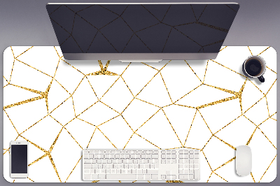Schreibtisch Unterlegmatte Goldenes Mosaik