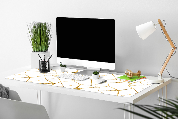 Schreibtisch Unterlegmatte Goldenes Mosaik