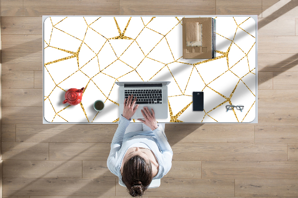 Schreibtisch Unterlegmatte Goldenes Mosaik