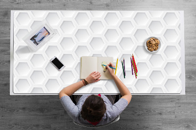 Schreibtischunterlage Dreidimensionale Hexagone