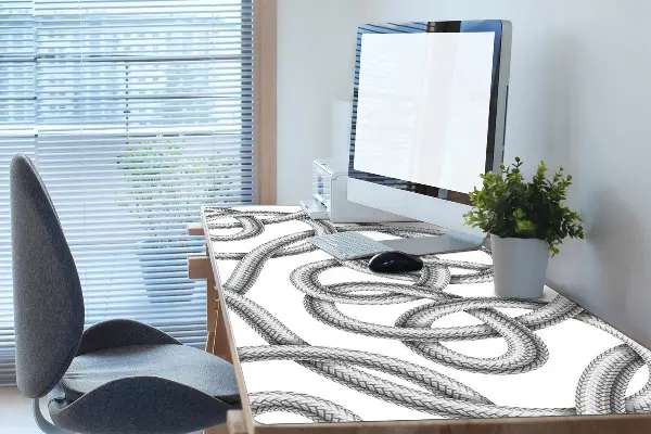 PVC Schreibtischmatte Tangled-Kabel