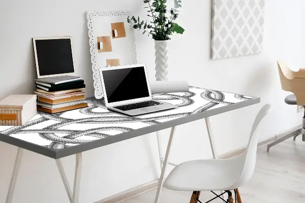 PVC Schreibtischmatte Tangled-Kabel