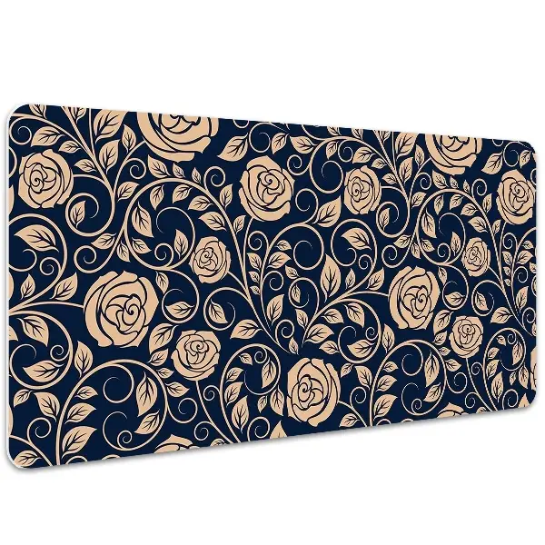 Schreibtisch Unterlegmatte Weinlese goldene Rosen