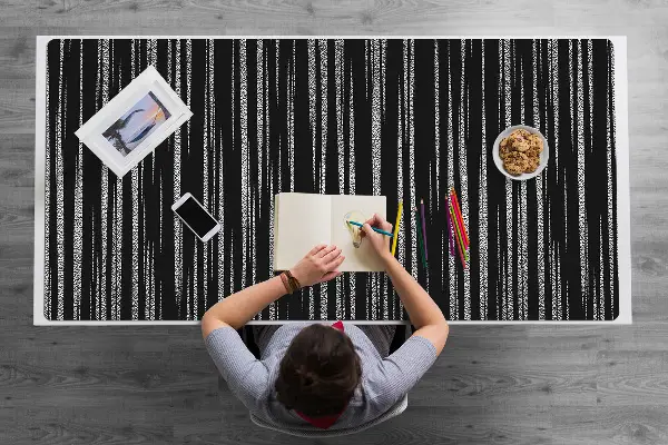 Büro-Schreibtischmatte Schwarzes Design