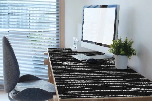 Büro-Schreibtischmatte Schwarzes Design