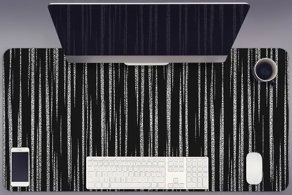 Büro-Schreibtischmatte Schwarzes Design