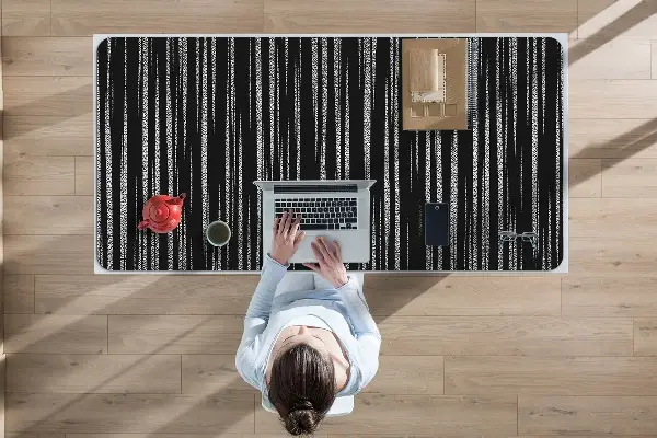 Büro-Schreibtischmatte Schwarzes Design