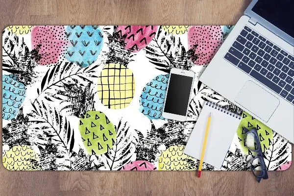 Schreibtisch Unterlegmatte Bunte Ananas