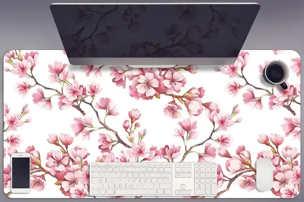 Büro-Schreibtischmatte Kirschblüten
