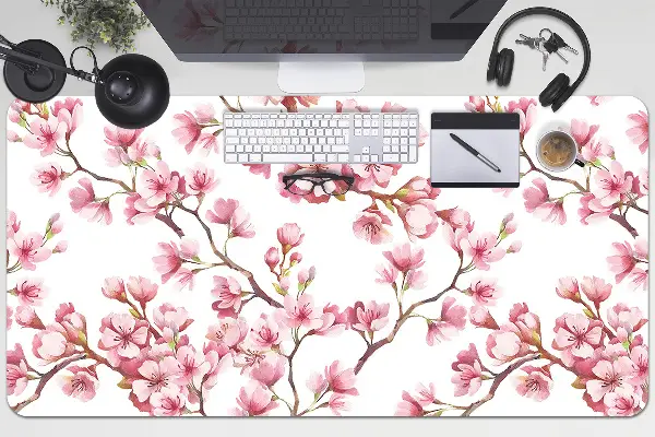 Büro-Schreibtischmatte Kirschblüten