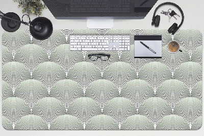 Schreibtischunterlage Muster von Halbkreisen