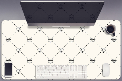 Büro-Schreibtischmatte Muster in Diamanten