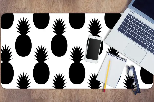 PVC Schreibtischmatte Schwarze Ananas