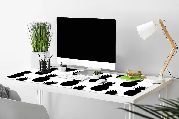 PVC Schreibtischmatte Schwarze Ananas