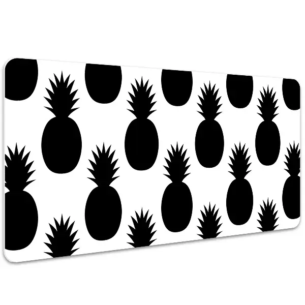 PVC Schreibtischmatte Schwarze Ananas