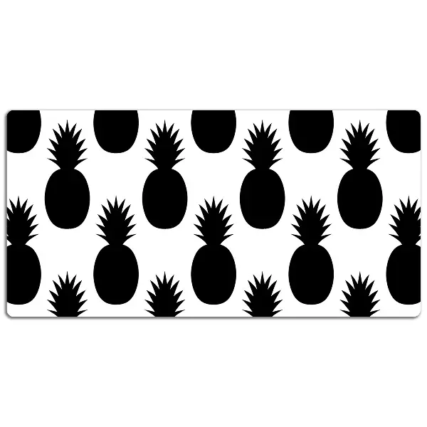 PVC Schreibtischmatte Schwarze Ananas