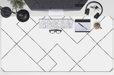 Schreibtisch Unterlegmatte Linien und Quadrate