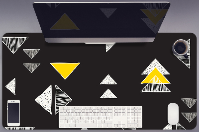 Büro-Schreibtischmatte Gezeichnete Dreiecke