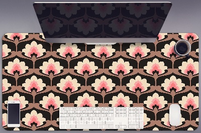 Schreibtisch Unterlegmatte Blumenmuster