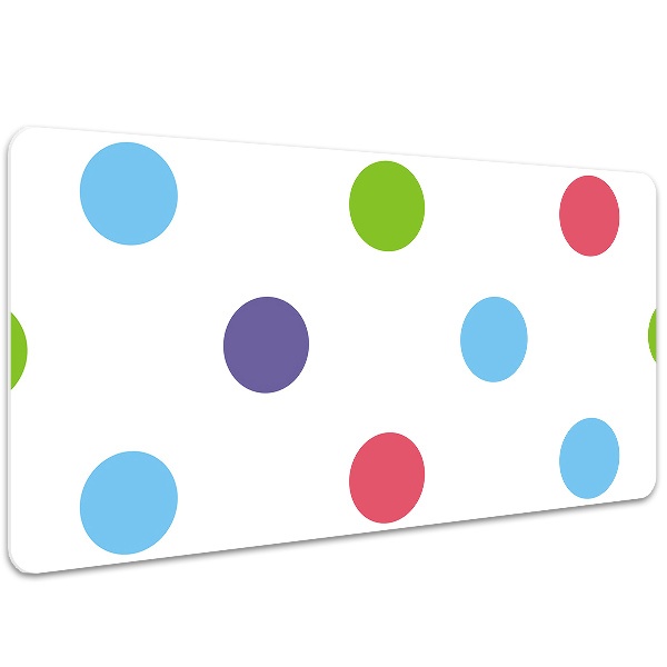 PVC Schreibtischmatte Bunte Punkte