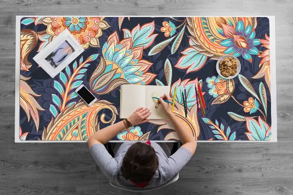 Schreibtisch Unterlegmatte Paisley